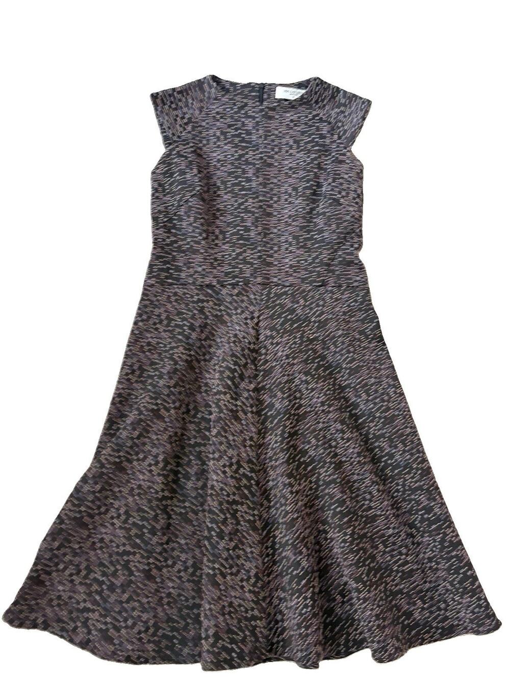 M.M. LaFleur The Sarah 7.0 Sleeveless Sheath Career Dress Dash Jacquard Size 6